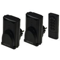 Outdoor Funksteckdosen Set IP44 zwei Steckdosen mit Fernbedienung
