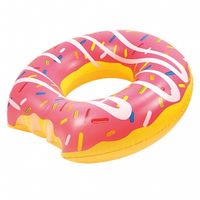 Mega Donut Schwimmring 119 cm pink für Kinder Strand Baden Urlaub Pool 