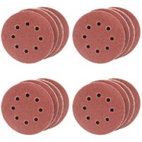Eckra Schleifscheiben 125mm K40/80/150/220 Sortiment Klett Schleifpapier 40 Blatt