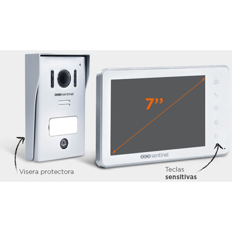 Videoportero 2 monitores - Kit VisioDoor 4.3+ 1 monitor - SCS Sentinel