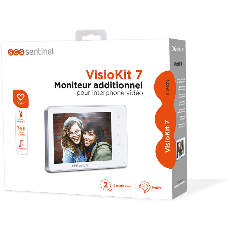 Videoportero 2 monitores - Kit VisioDoor 4.3+ 1 monitor - SCS Sentinel