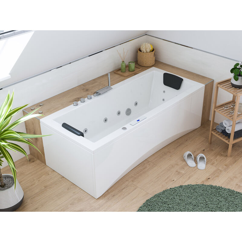 Vasca Bagno rettangolare Diamond in acrilico e Abs cm 170x70