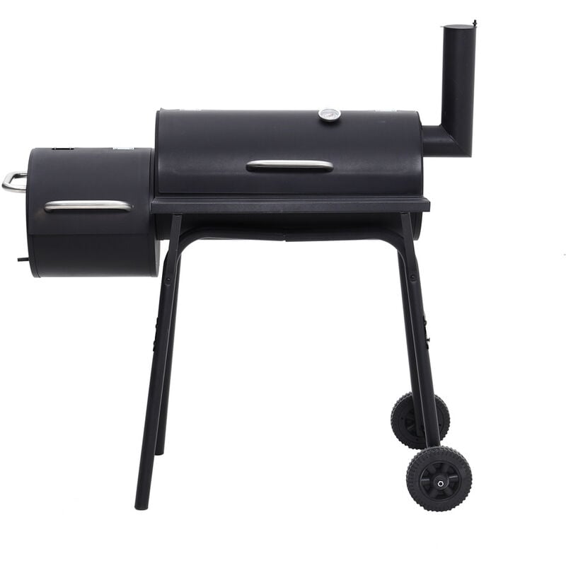 LOVIVER BBQ Barbecue Charcoal Grill Pit Wood Smoker Temperature Gauge 