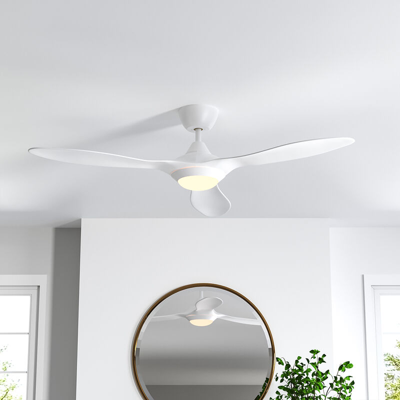 52 Inch Ceiling Fan with LED Light Kit, 3 Blades and Remote