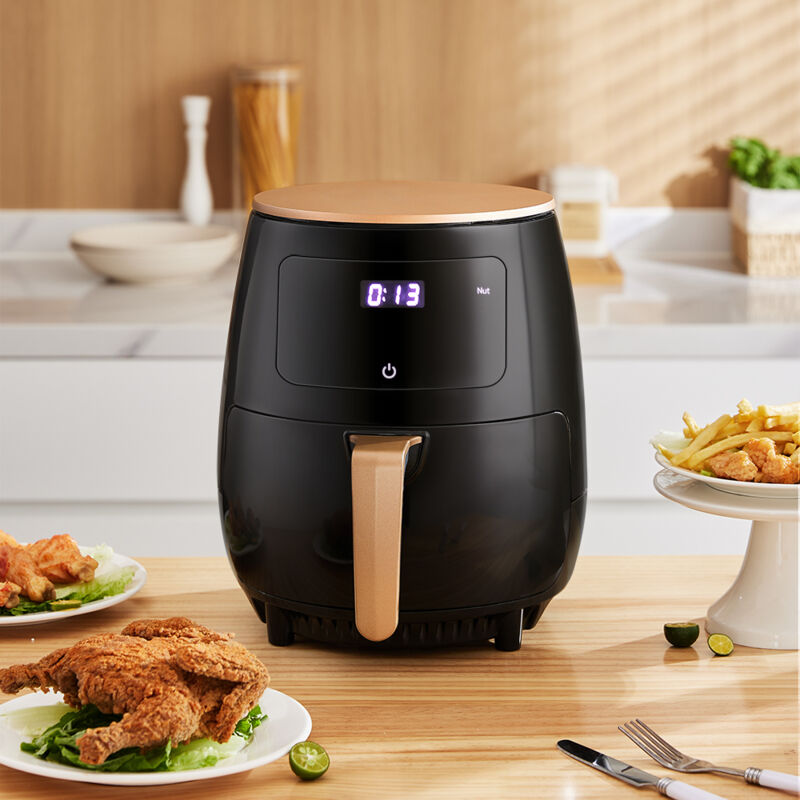 Air Fryer 220V 2.2L Air Fryer Rapid Healthy Cooker Oven Low Fat Free Food  Frying Black for Reheat or Grill Every Family