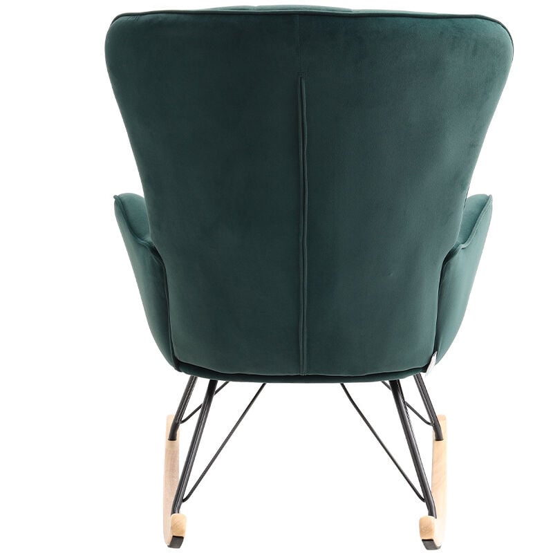 Emerald green rocking online chair