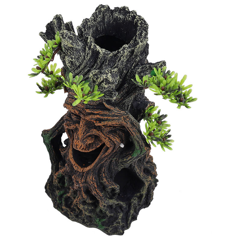 Fish Tank Accessories Hollow Tree Trunk Aquarium Decorations Ornament