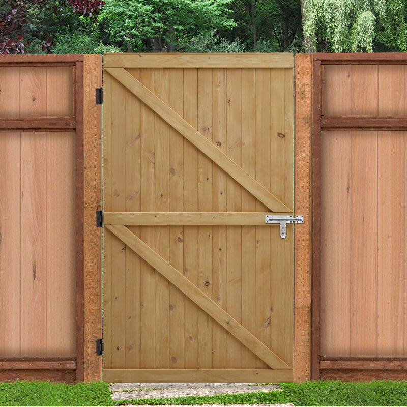 Livingandhome 152cm Pine Wood Garden ...
