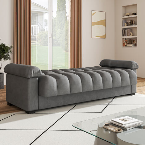 Grey Comfort Sleeper Sofa Bed