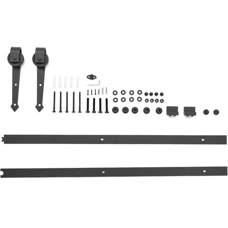 Rustic Arrow Shaped Barn Door Hardware Kit 6ft