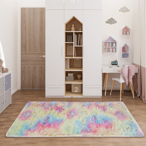 Large Thick Shaggy Rugs Terra Orange Soft Luxurious High Quality Bedroom  Carpet