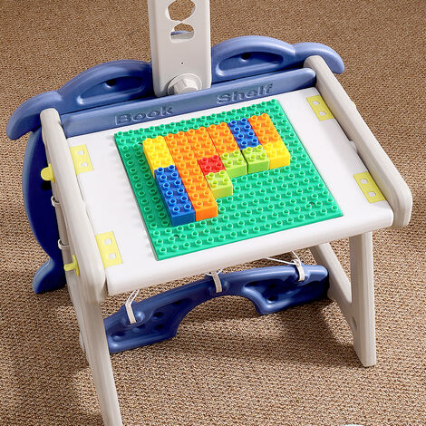 Blue Basketball Golf Ring Toss Activity Centre for Toddlers