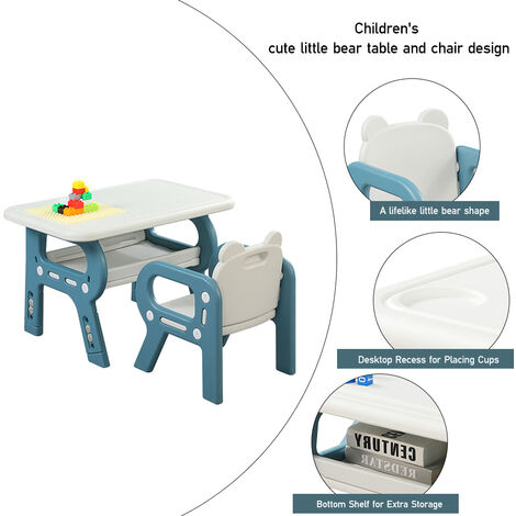 Height adjustable desk discount and chair set