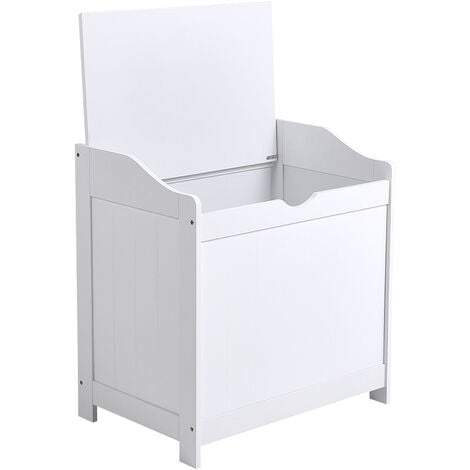 Wooden White Large Capacity Toy Storage Box