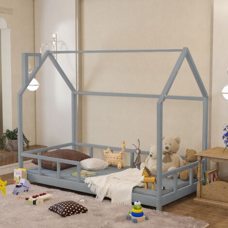 Child’s Bed with House Frame Pine Wood