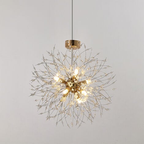 Sputnik Hanging Pendant Light Bulb Not Included, Gold