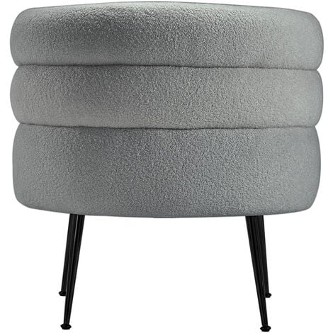 Curved Upholstered Single Sofa Accent Chair