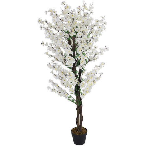 White 150cm Realistic Artificial Wintersweet Blossom Tree