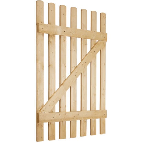 120cm Garden Wood Fence Gate with Latch