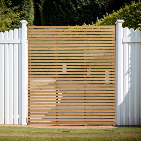 180x210cm Garden Wood Fence Gate