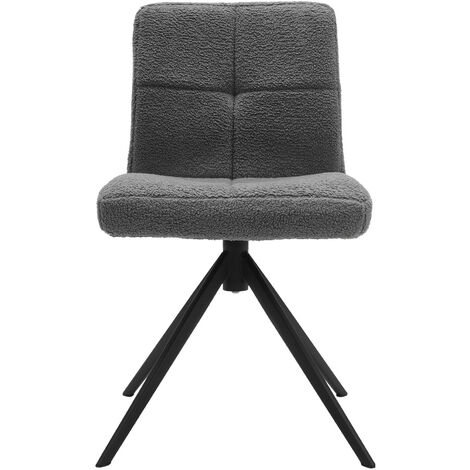 2Pcs Plush Breakfast Bar Stools,Grey
