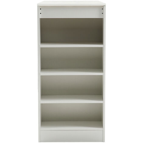 White Wooden Bar Table with Open Shelves,White Table Top