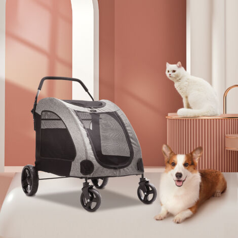 Collapsible Pet Stroller for Cats and Dogs