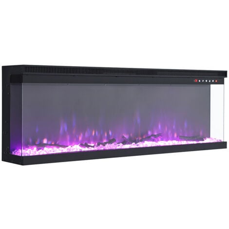 40 Inch Wall Mounted 3 in 1 Electric Fireplace 5120 BTU Inset Fireplaces