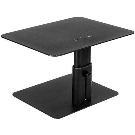 Simple Black Monitor Risers Black Adjustable Aluminum Monitor Stand Riser