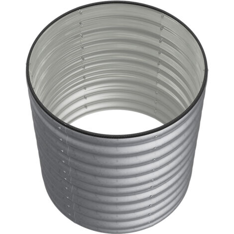 80cm Gardens Plan Round Galvanized Steel Raised Garden Bed (1/4)