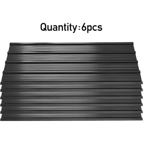 Corrugated design Set of 6 Steel Corrugated Panels