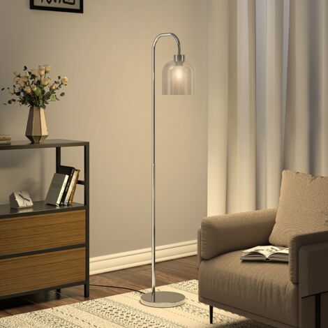 Modern Chrome Living Room Floor Lamp (1/5)