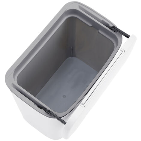 White Kitchen Hanging Flip Lid Trash Can