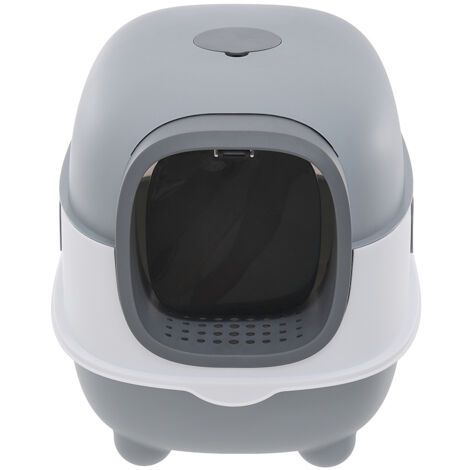 Large Hooded Cat Toilet Litter Box with UV Sterilization