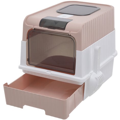 Fully Enclosed Cat Litter Box with UV Sterilization