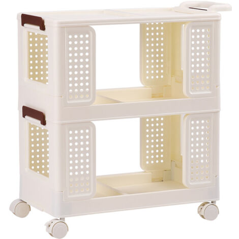 2-Tier Folding Storage Cart (1/5)