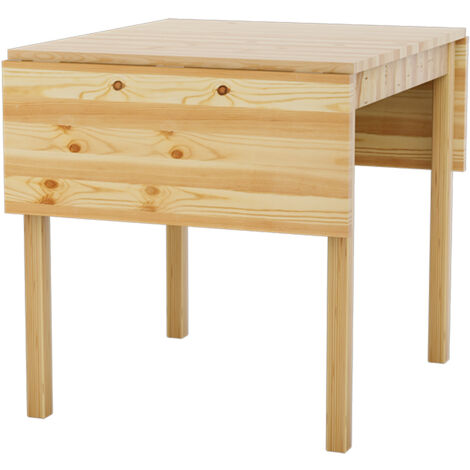 Natural 140cm W Expandable Rectangular Wooden Dining Table