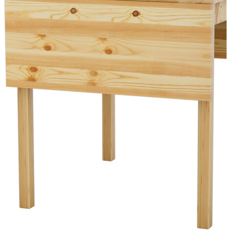 Natural 140cm W Expandable Rectangular Wooden Dining Table