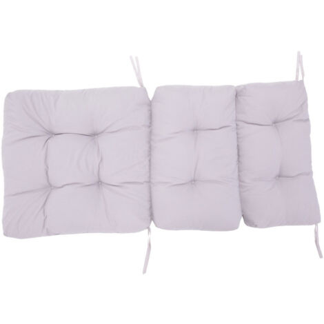 Grey Trifold Outdoor Patio Chair Upholstered Cushion (1/4)