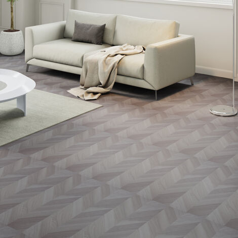 36Pcs Chevron Self-Adhesive PVC Flooring Planks (1/5)