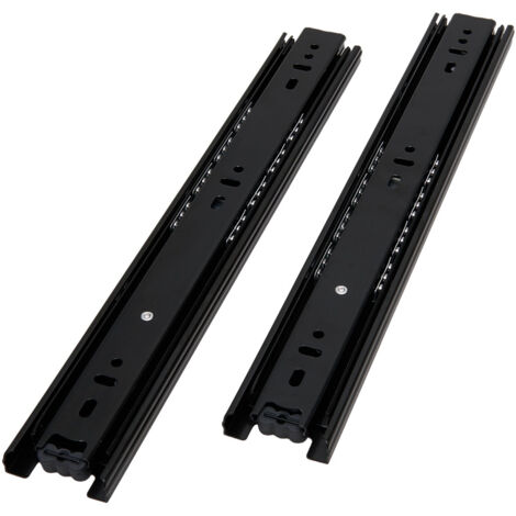 1 Pair 3 Folds Full Extension Ball Bearing Drawer Slides (1/5)