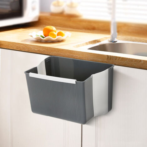 Space-Saving Foldable Kitchen Trash Bin for Easy Cleanup (1/4)