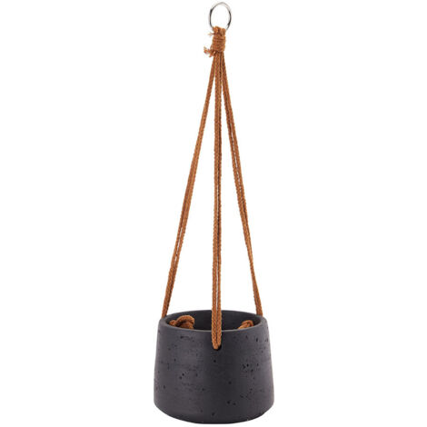 Nordic Hanging Balcony Spider Plant Potted Black Hanging Pot (1/5)