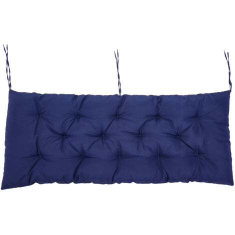 Navy Blue Outdoor Waterproof Sunscreen Bench Mat 120cm W x 50cm D