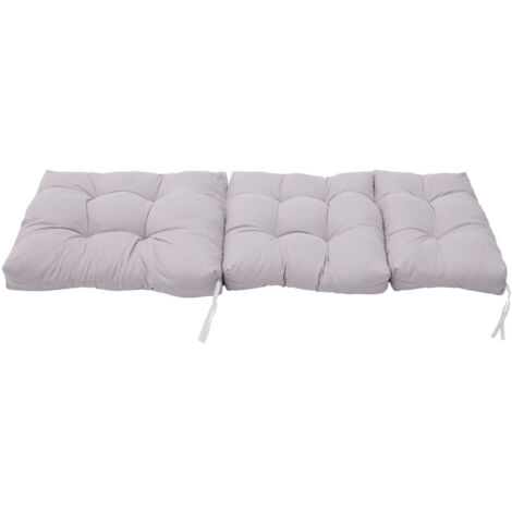 Grey Extended Garden Folding Adirondack Chair Cushion 130cm W x 55cm D (1/5)