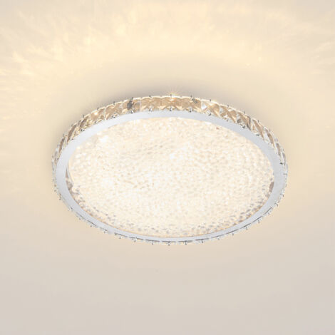 Round Adjustable LED Crystal Ceiling Light with Remote Control (1/4)