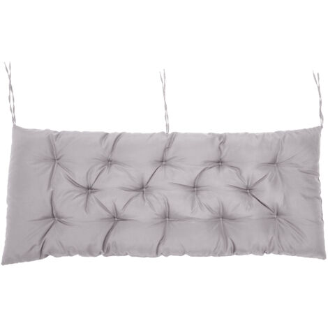 Light Grey Outdoor Waterproof Sun Protection Bench Mat 120cm W x 50cm D
