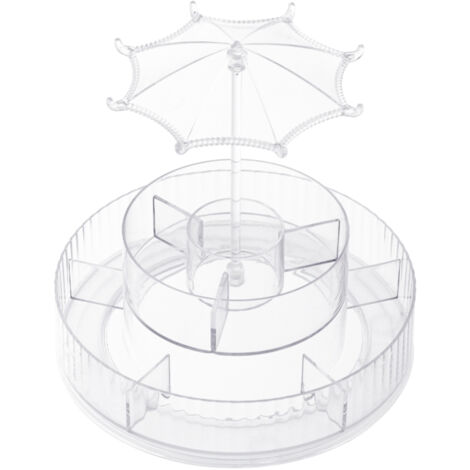 Acrylic Swivel Makeup Organizer (1/2)