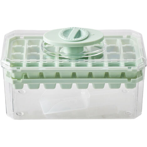 64-Grid Press Type Ice Cube Mold Box (1/5)