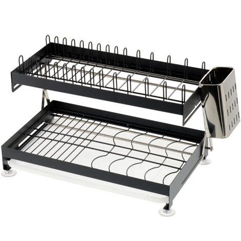 2-Tier Carbon Steel Dish Drainer